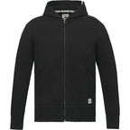 Roots73 Canmore Eco French Terry Full Zip Hoodie for Men Embroidery - Black - Front