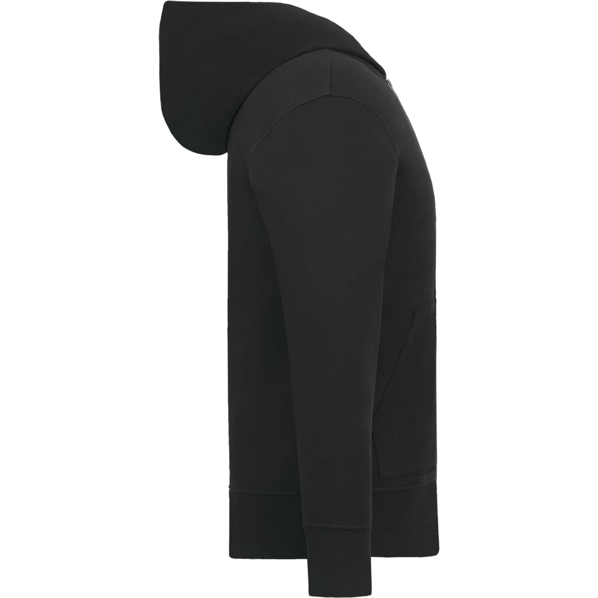 Roots73 Canmore Eco French Terry Full Zip Hoodie for Men Embroidery - Black - Right Side