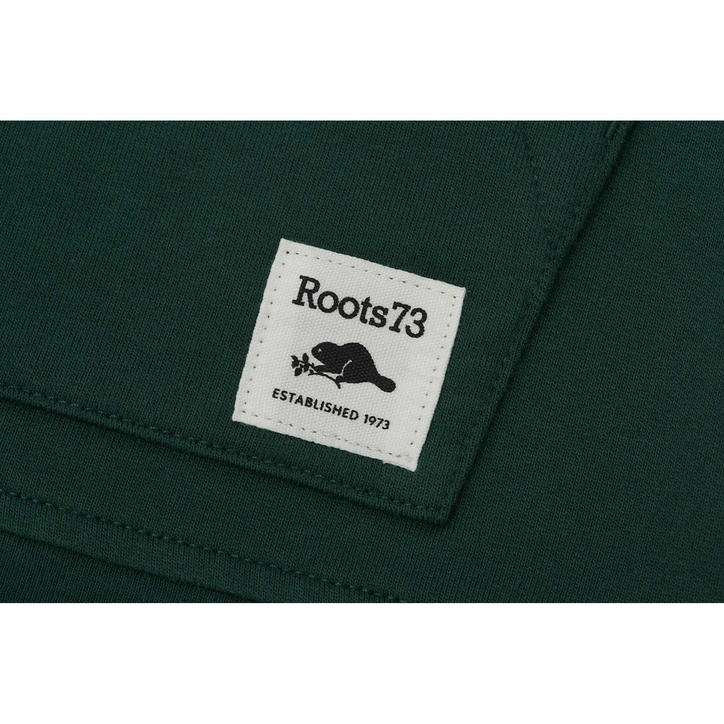 Roots73 Canmore Eco French Terry Full Zip Hoodie for Men Embroidery - Evergreen - Detail 3