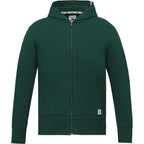 Roots73 Canmore Eco French Terry Full Zip Hoodie for Men Embroidery - Evergreen - Front