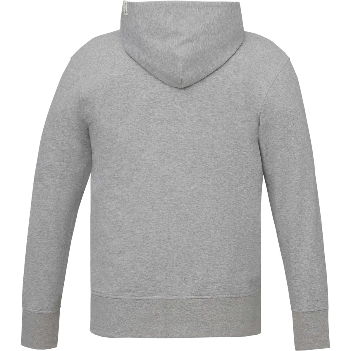 Roots73 Canmore Eco French Terry Full Zip Hoodie for Men Embroidery - Grey Mix - Back