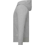 Roots73 Canmore Eco French Terry Full Zip Hoodie for Men Embroidery - Grey Mix - Left Side