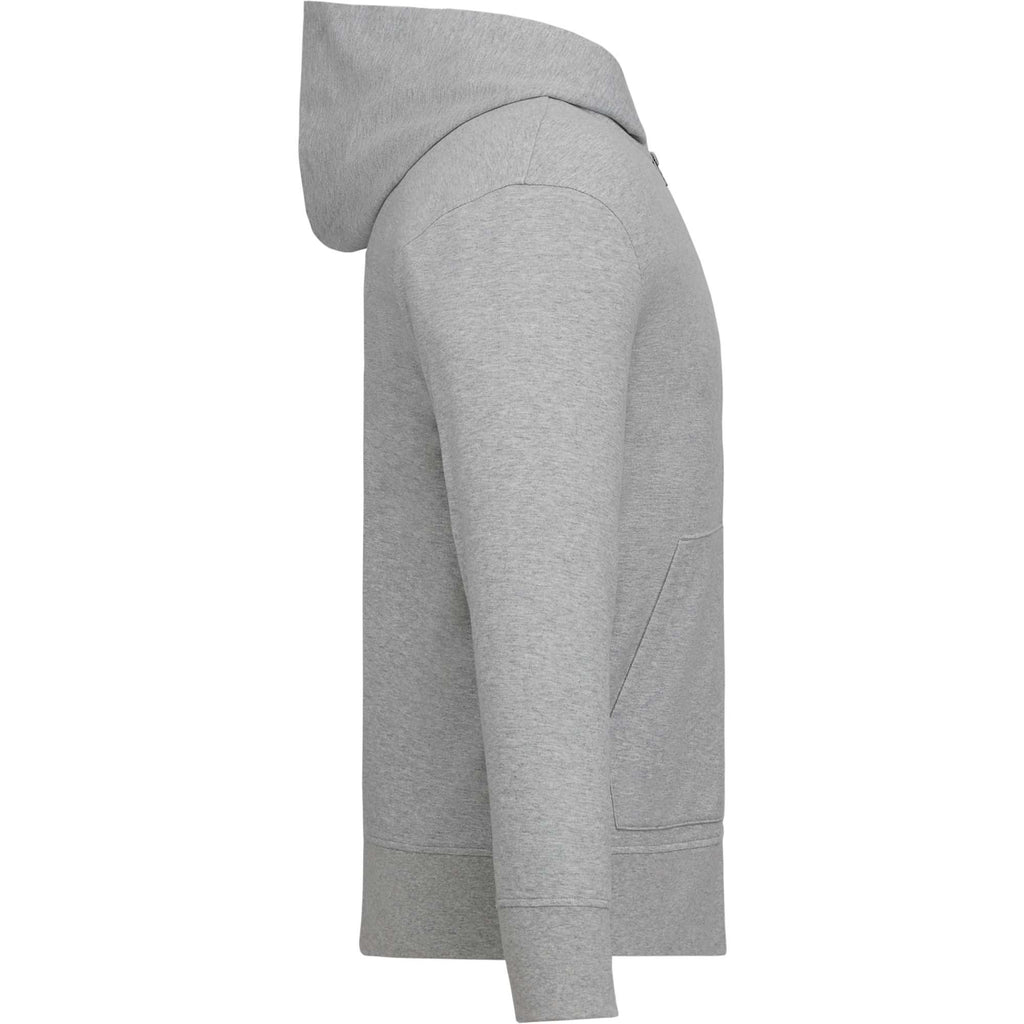 Roots73 Canmore Eco French Terry Full Zip Hoodie for Men Embroidery - Grey Mix - Right Side