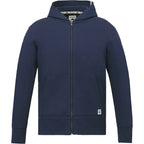 Roots73 Canmore Eco French Terry Full Zip Hoodie for Men Embroidery - Indigo Blue - Front