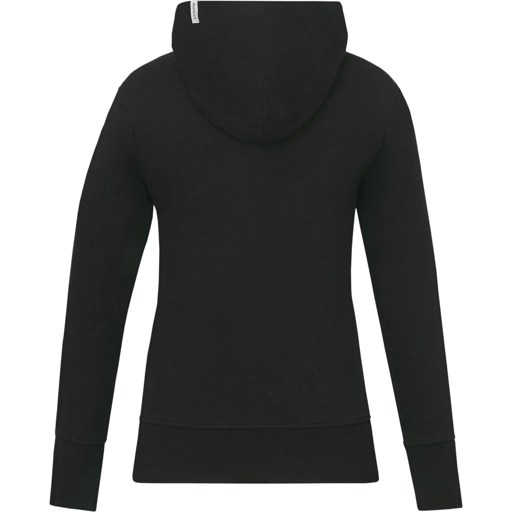 Roots73 Canmore Eco French Terry Full Zip Hoodie for Women Transfer - Black - Back