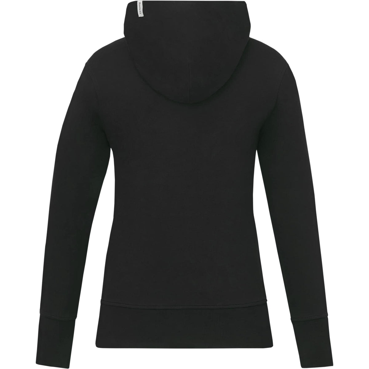 Roots73 Canmore Eco French Terry Full Zip Hoodie for Women Transfer - Black - Back