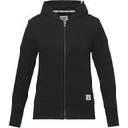 Roots73 Canmore Eco French Terry Full Zip Hoodie for Women Transfer - Black - Front