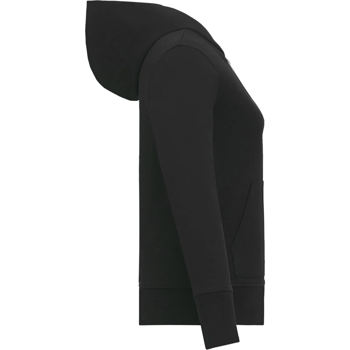 Roots73 Canmore Eco French Terry Full Zip Hoodie for Women Transfer - Black - Right Side