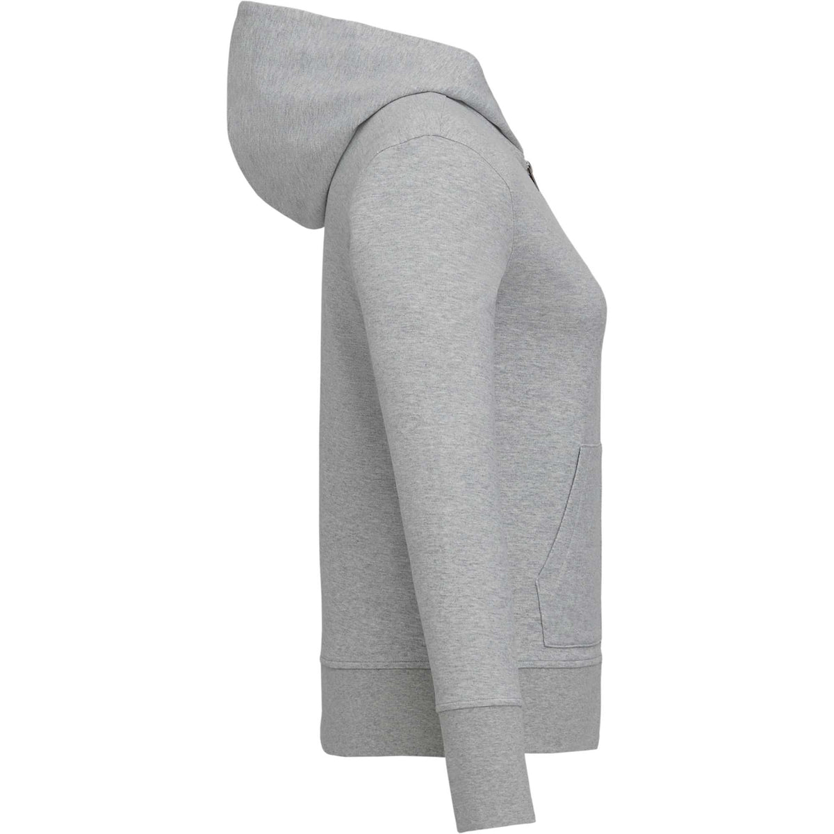 Roots73 Canmore Eco French Terry Full Zip Hoodie for Women Transfer - Grey Mix - Right Side