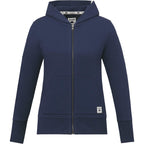 Roots73 Canmore Eco French Terry Full Zip Hoodie for Women Transfer - Indigo Blue - Front