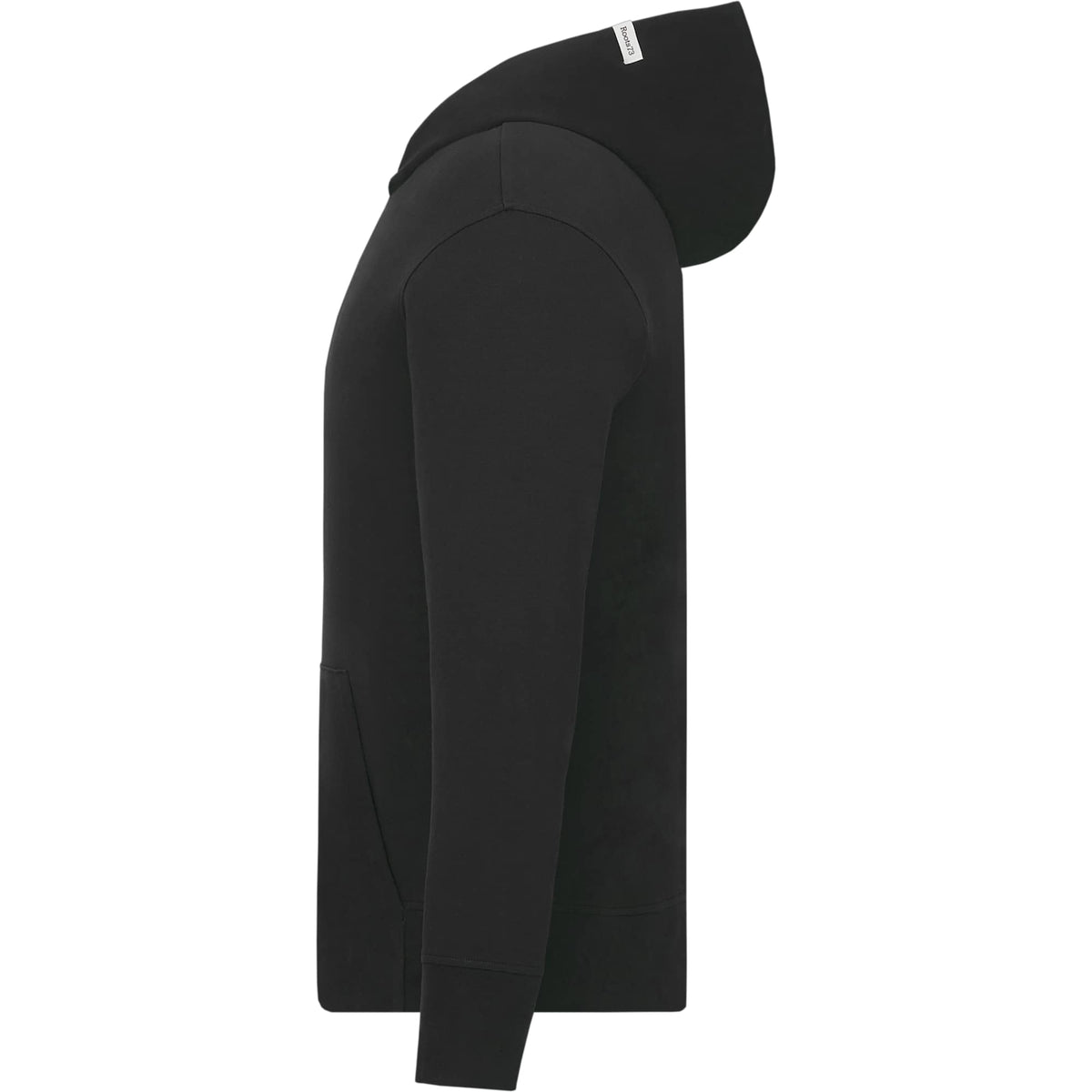Roots73 Canmore Eco Pullover Hoodie, Unisex Embroidery - Black - Left Side