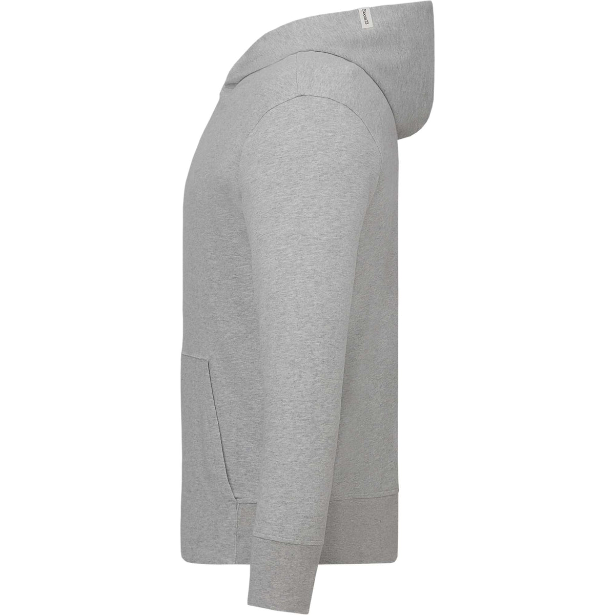 Roots73 Canmore Eco Pullover Hoodie, Unisex Embroidery - Grey Mix - Left Side
