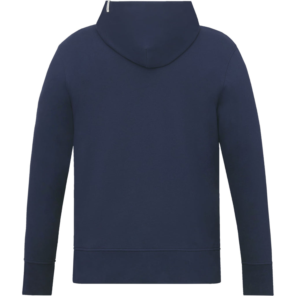 Roots73 Canmore Eco Pullover Hoodie, Unisex Embroidery - Indigo Blue - Back