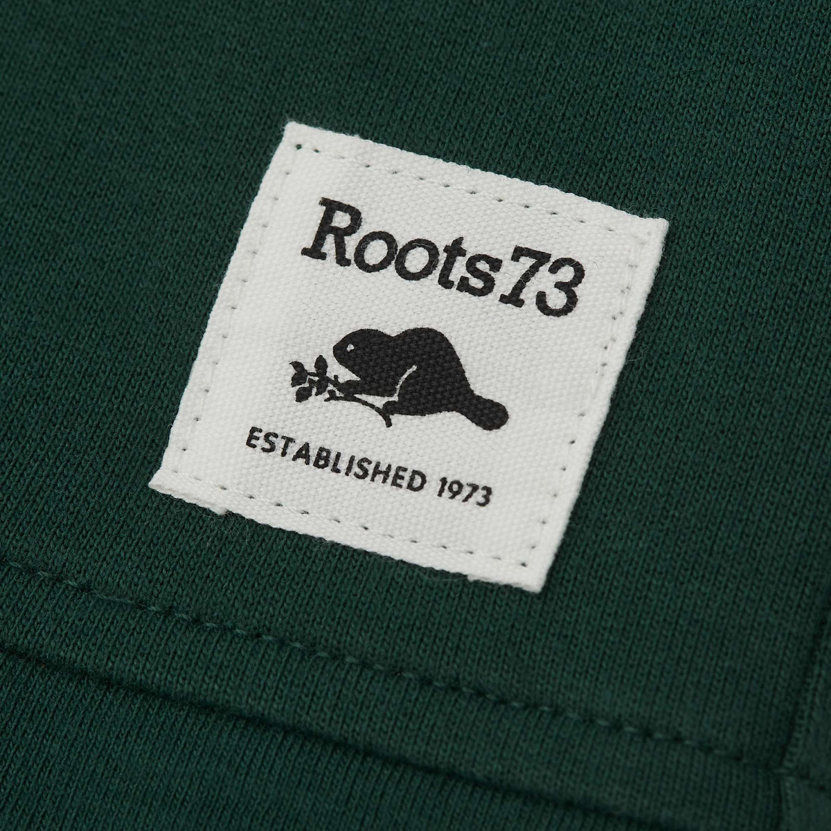 Roots73 Canmore Eco Pullover Hoodie, Unisex Transfer - Evergreen - Detail 4