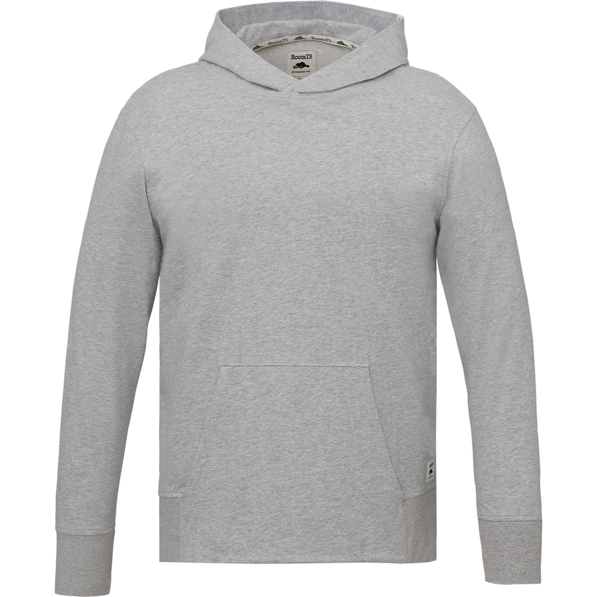 Roots73 Canmore Eco Pullover Hoodie, Unisex Transfer - Grey Mix - Front