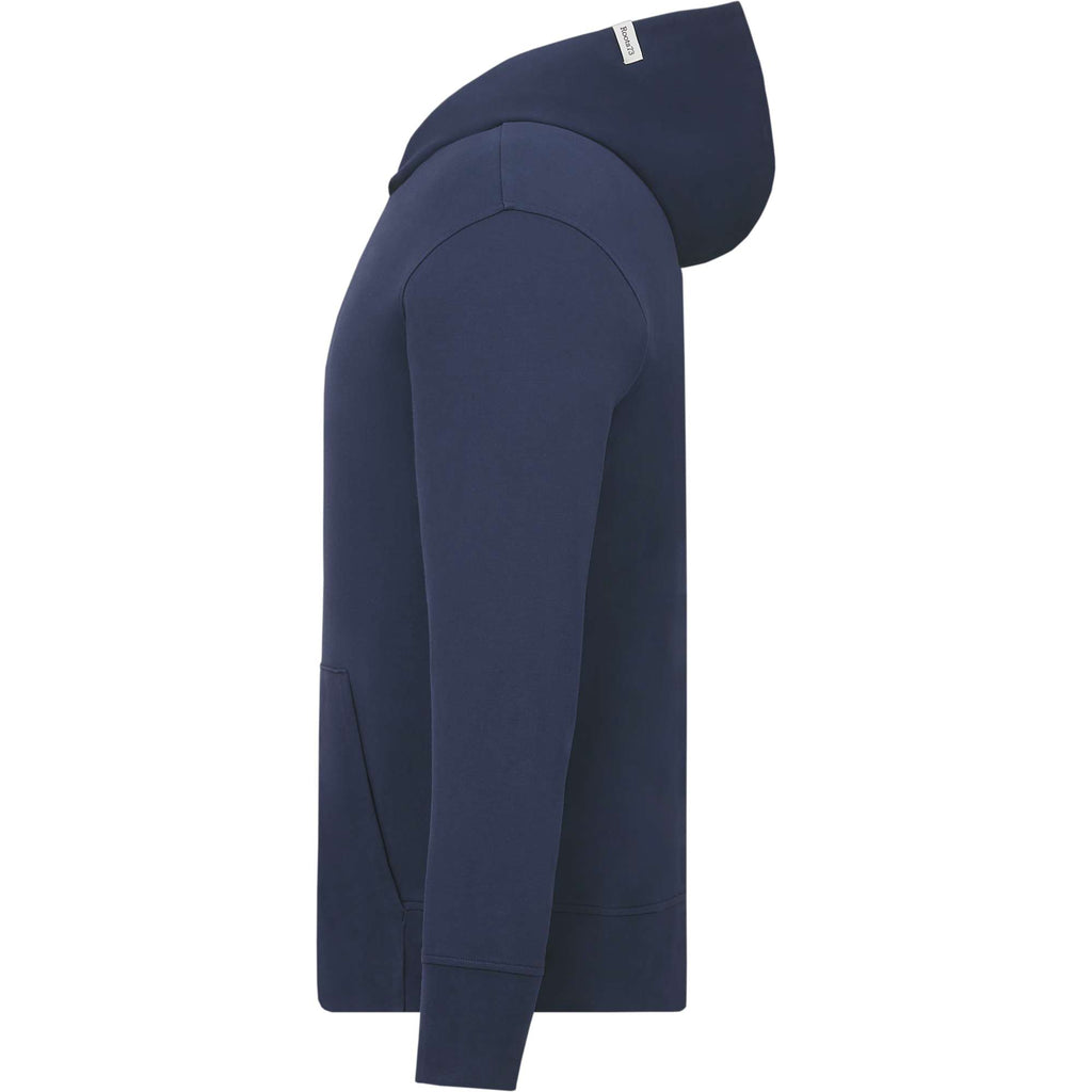 Roots73 Canmore Eco Pullover Hoodie, Unisex Transfer - Indigo Blue - Left Side