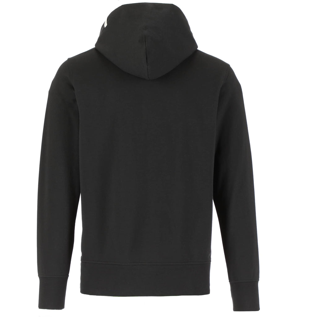 Roots73 Canmore Eco Quarter Zip Hoodie, Unisex Transfer - Black - Back
