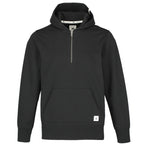 Roots73 Canmore Eco Quarter Zip Hoodie, Unisex Transfer - Black - Front