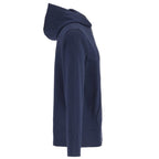 Roots73 Canmore Eco Quarter Zip Hoodie, Unisex Transfer - Indigo Blue - Right Side