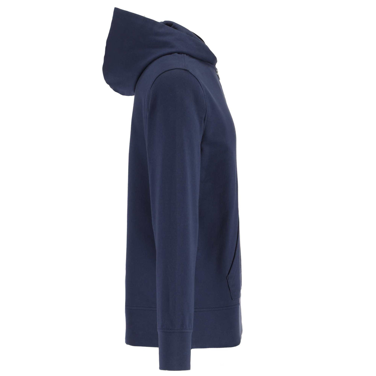 Roots73 Canmore Eco Quarter Zip Hoodie, Unisex Transfer - Indigo Blue - Right Side