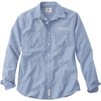 Roots73 Clearwater Long Sleeve Button Up Shirt for Men Transfer - Solace Blue - Front Flat