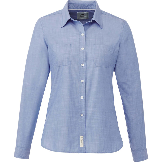Roots73 Clearwater Slub Poplin Shirt for Women Embroidery