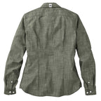 Roots73 Clearwater Slub Poplin Shirt for Women Transfer - Loden - Back Flat