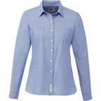 Roots73 Clearwater Slub Poplin Shirt for Women Transfer - Solace Blue - Front