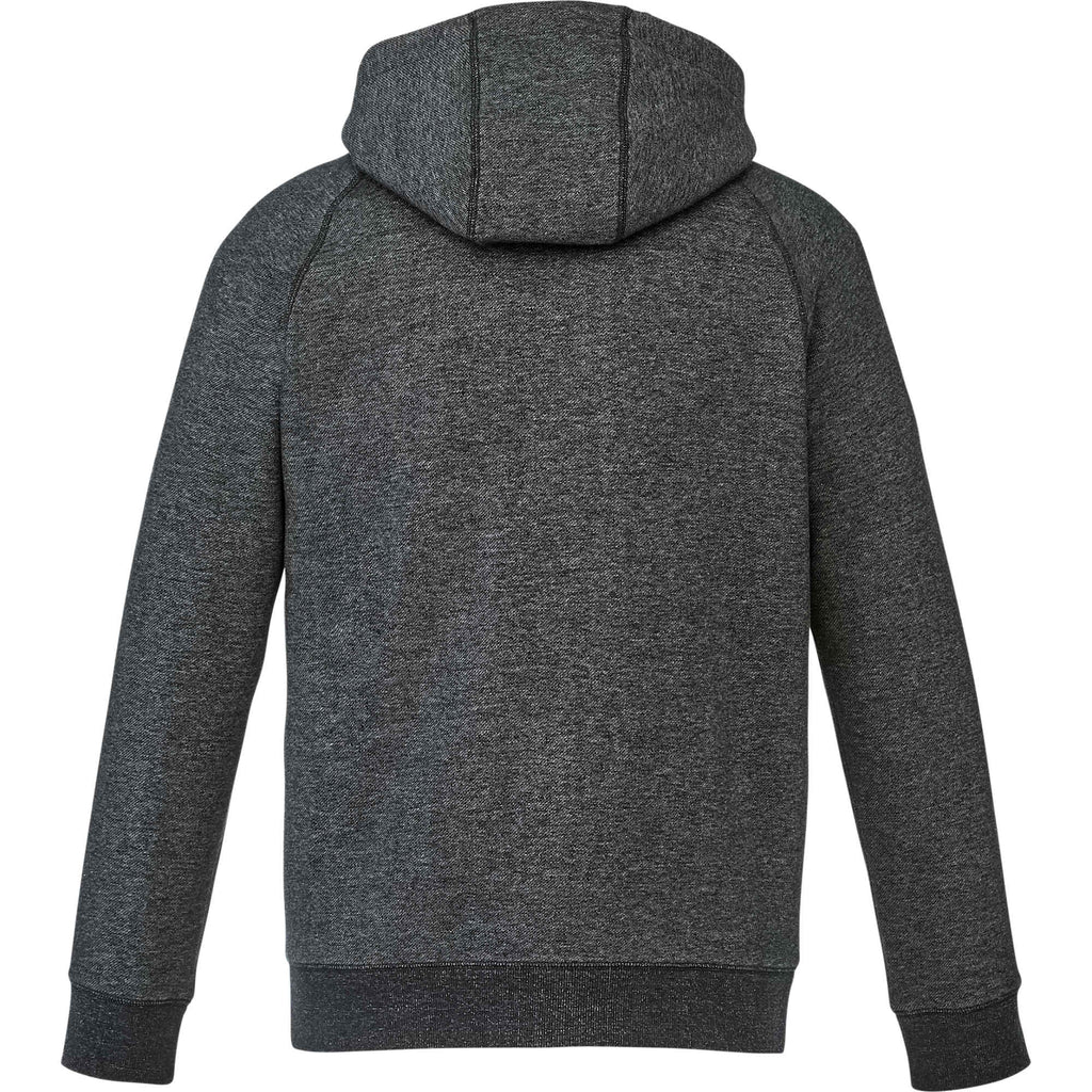 Roots73 Copperbay Sherpa Lined Full Zip Hoodie for Men Embroidery - Black Mix - Back