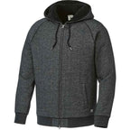 Roots73 Copperbay Sherpa Lined Full Zip Hoodie for Men Embroidery - Black Mix - Left Angle