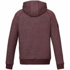 Roots73 Copperbay Sherpa Lined Full Zip Hoodie for Men Embroidery - Burgundy Mix - Back