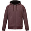 Roots73 Copperbay Sherpa Lined Full Zip Hoodie for Men Embroidery - Burgundy Mix - Front