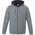Roots73 Copperbay Sherpa Lined Full Zip Hoodie for Men Embroidery - Charcoal Mix - Front