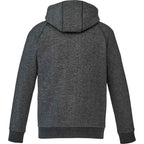 Roots73 Copperbay Sherpa Lined Full Zip Hoodie for Men Transfer - Black Mix - Back