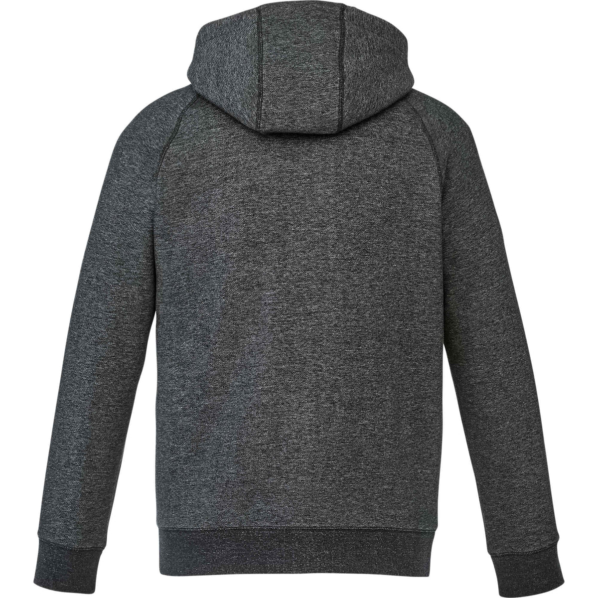 Roots73 Copperbay Sherpa Lined Full Zip Hoodie for Men Transfer - Black Mix - Back