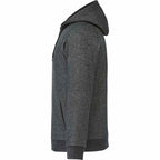 Roots73 Copperbay Sherpa Lined Full Zip Hoodie for Men Transfer - Black Mix - Left Side