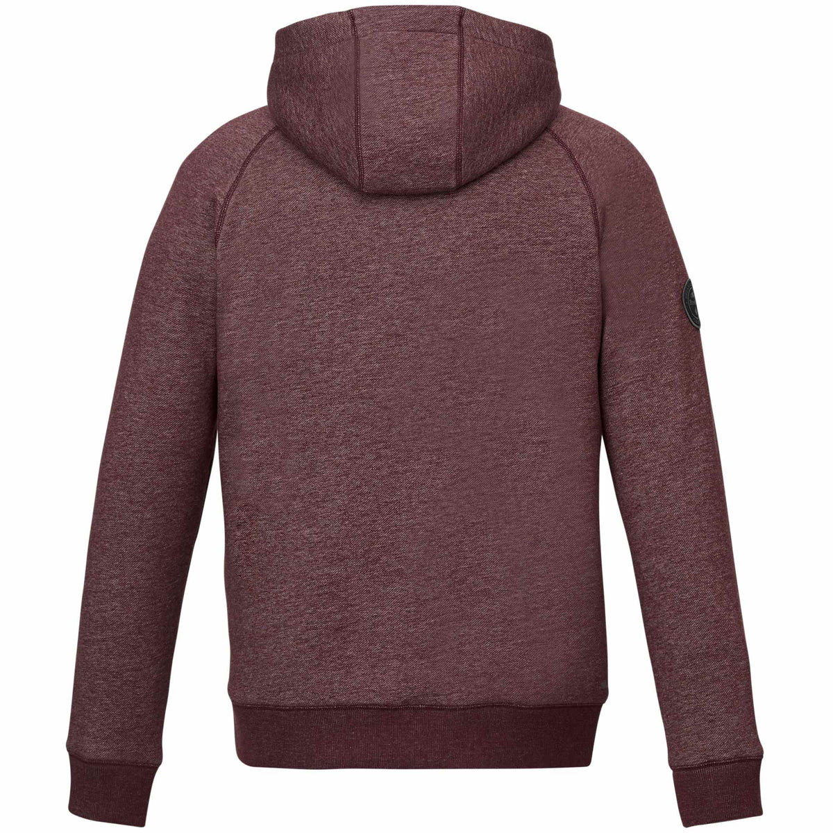 Roots73 Copperbay Sherpa Lined Full Zip Hoodie for Men Transfer - Burgundy Mix - Back