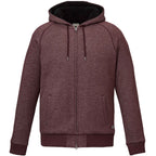 Roots73 Copperbay Sherpa Lined Full Zip Hoodie for Men Transfer - Burgundy Mix - Front
