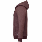 Roots73 Copperbay Sherpa Lined Full Zip Hoodie for Men Transfer - Burgundy Mix - Left Side