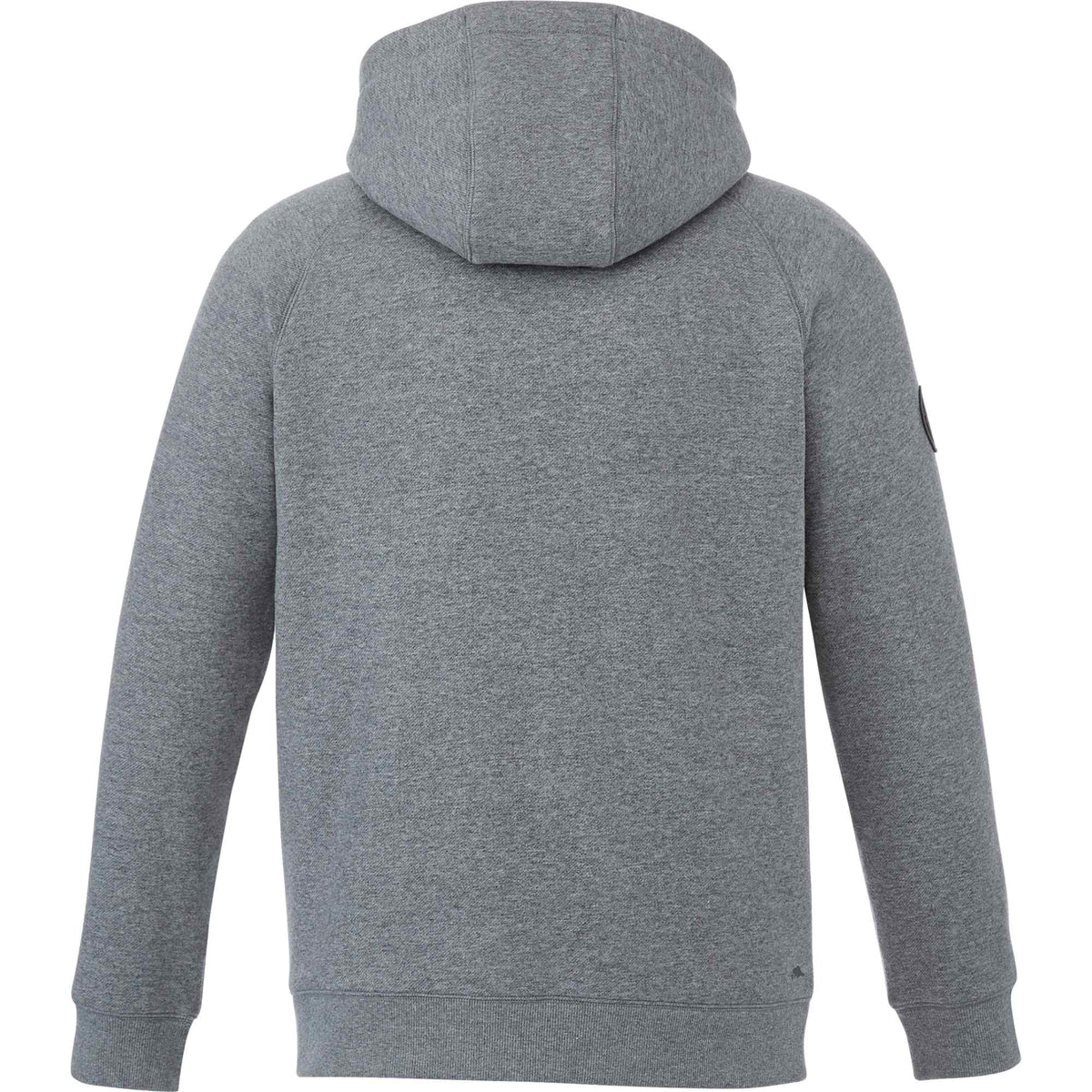 Roots73 Copperbay Sherpa Lined Full Zip Hoodie for Men Transfer - Charcoal Mix - Back