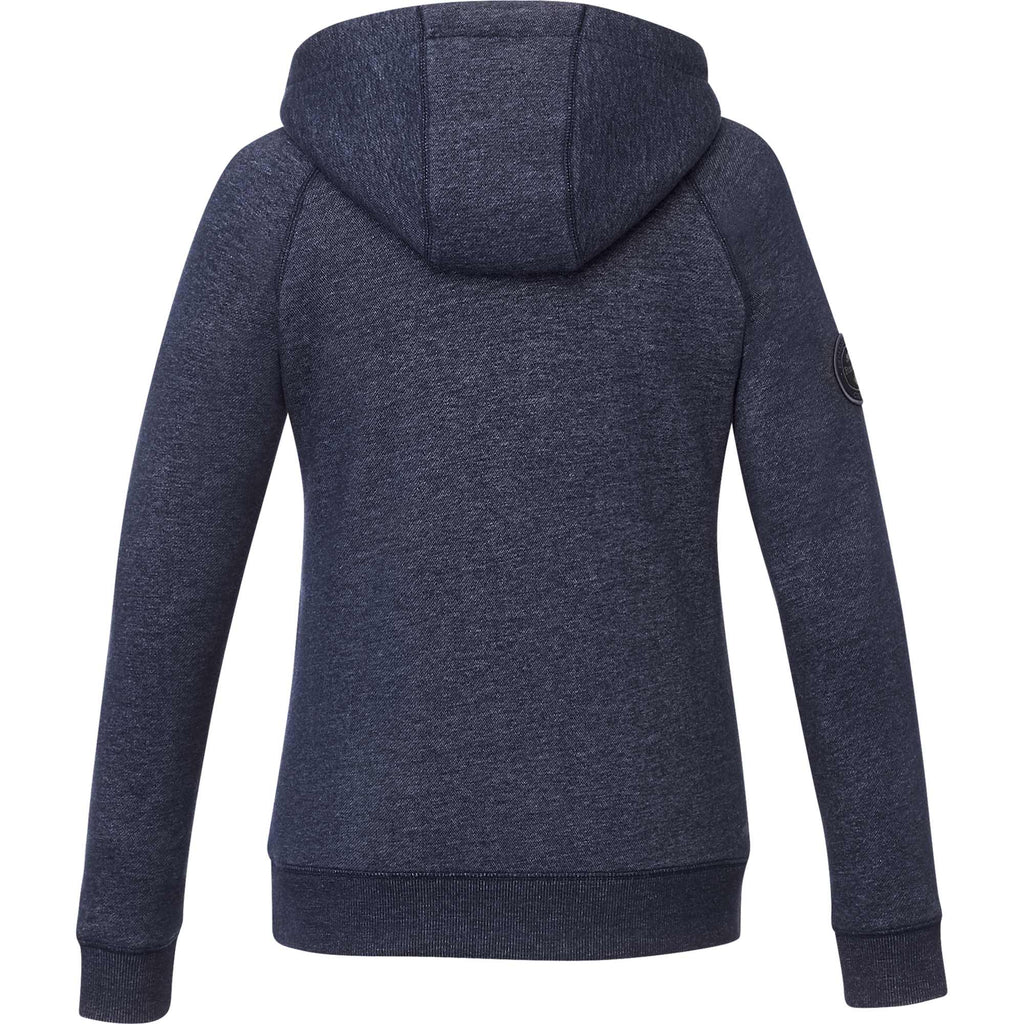 Roots73 Copperbay Sherpa Lined Full Zip Hoodie for Women Transfer - Atlantic Navy Mix - Back