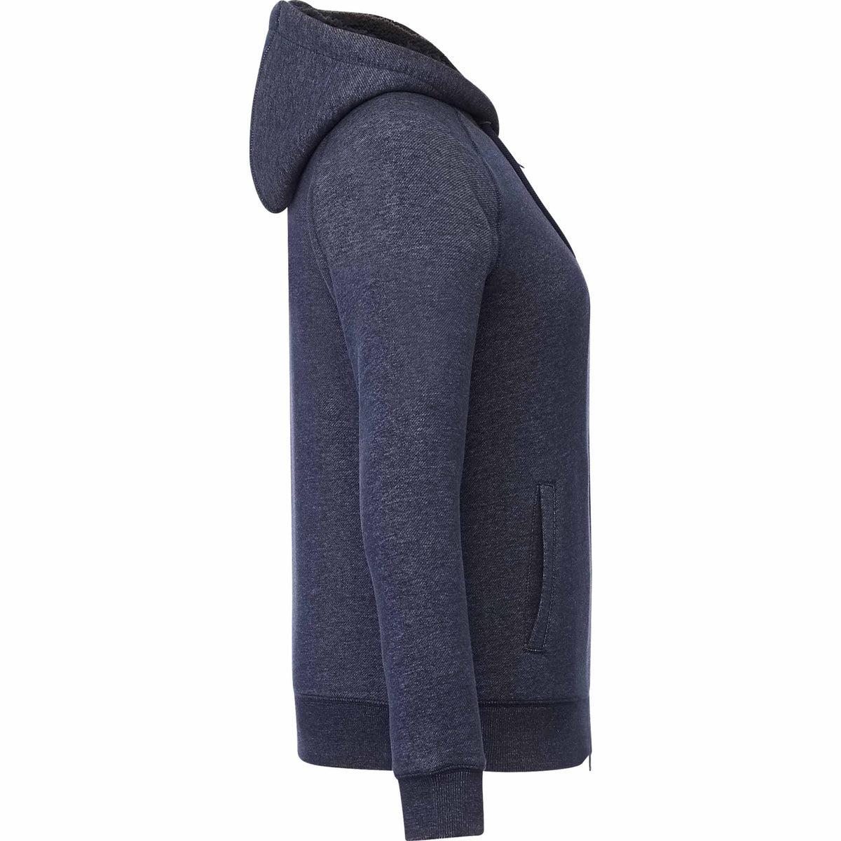 Roots73 Copperbay Sherpa Lined Full Zip Hoodie for Women Transfer - Atlantic Navy Mix - Right Side