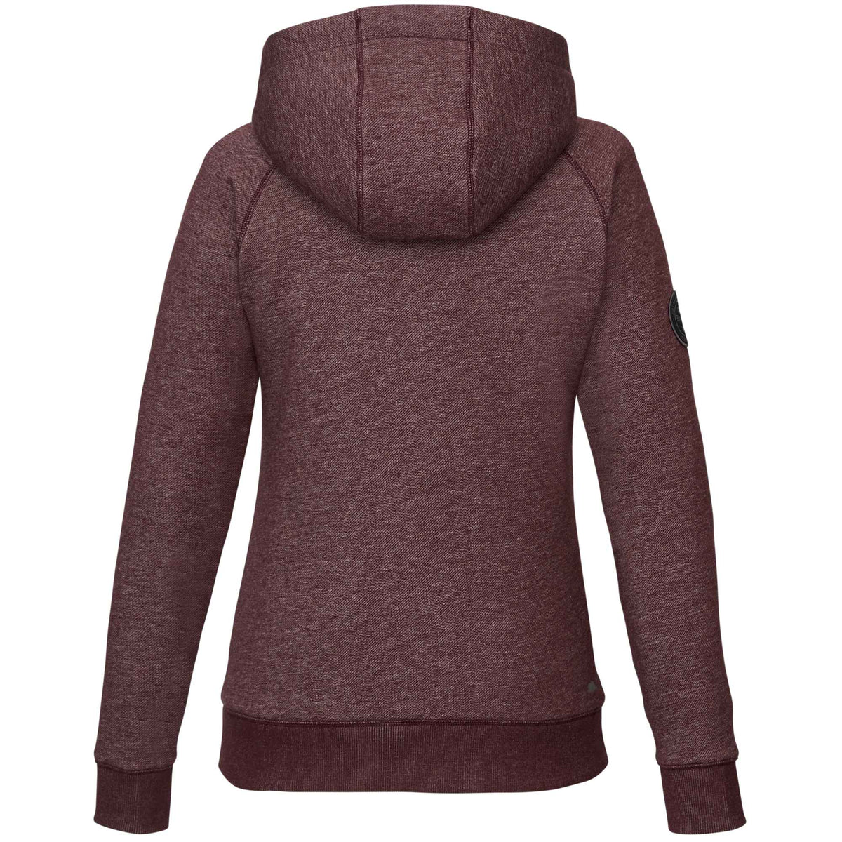 Roots73 Copperbay Sherpa Lined Full Zip Hoodie for Women Transfer - Burgundy Mix - Back