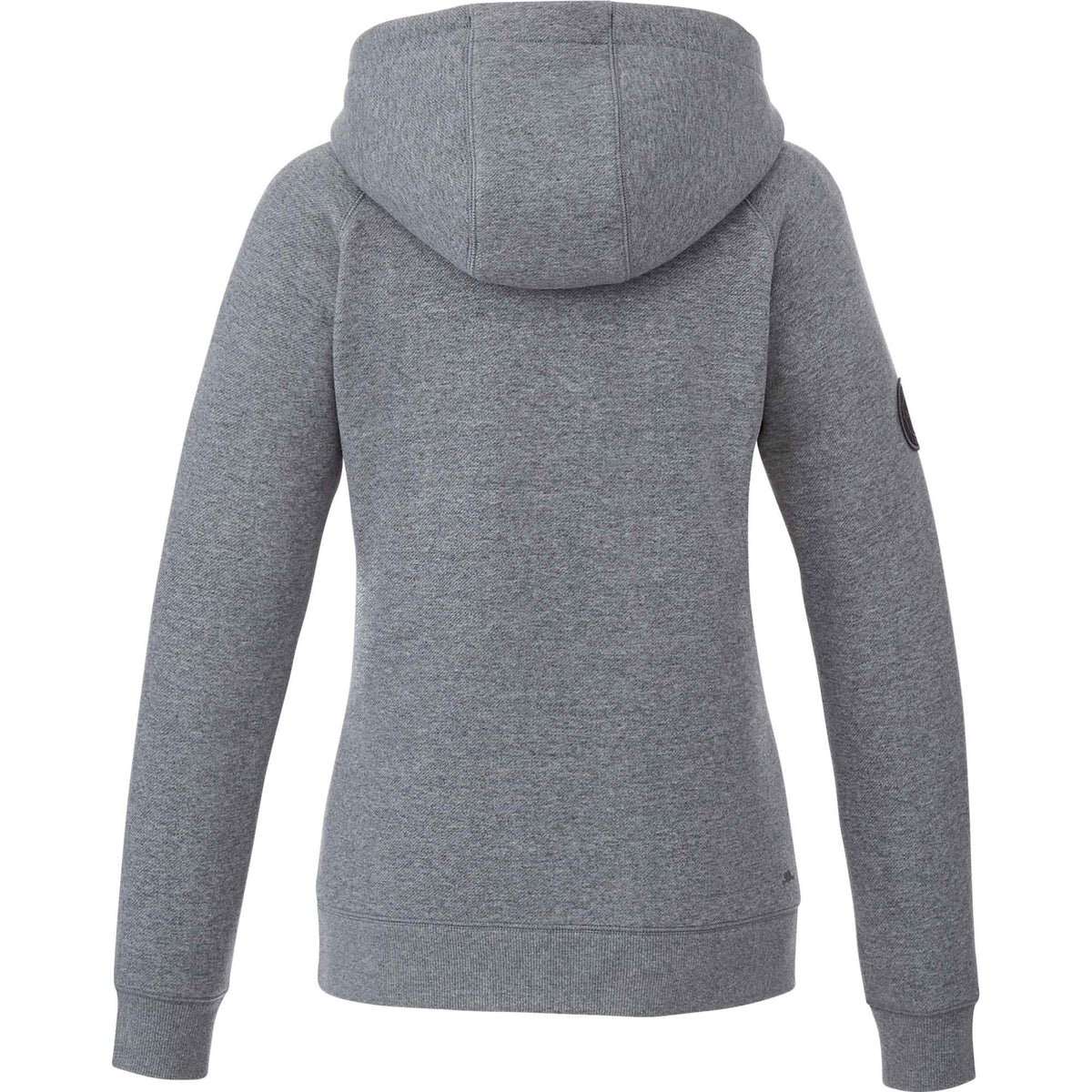 Roots73 Copperbay Sherpa Lined Full Zip Hoodie for Women Transfer - Charcoal Mix - Back