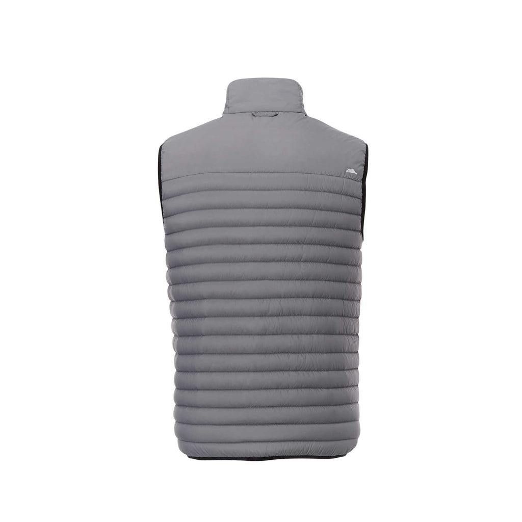 Roots73 Eaglecove Packable Down Vest for Men Embroidery - Quarry - Back Flat