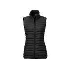 Roots73 Eaglecove Packable Down Vest for Women Embroidery - Black - Front Flat