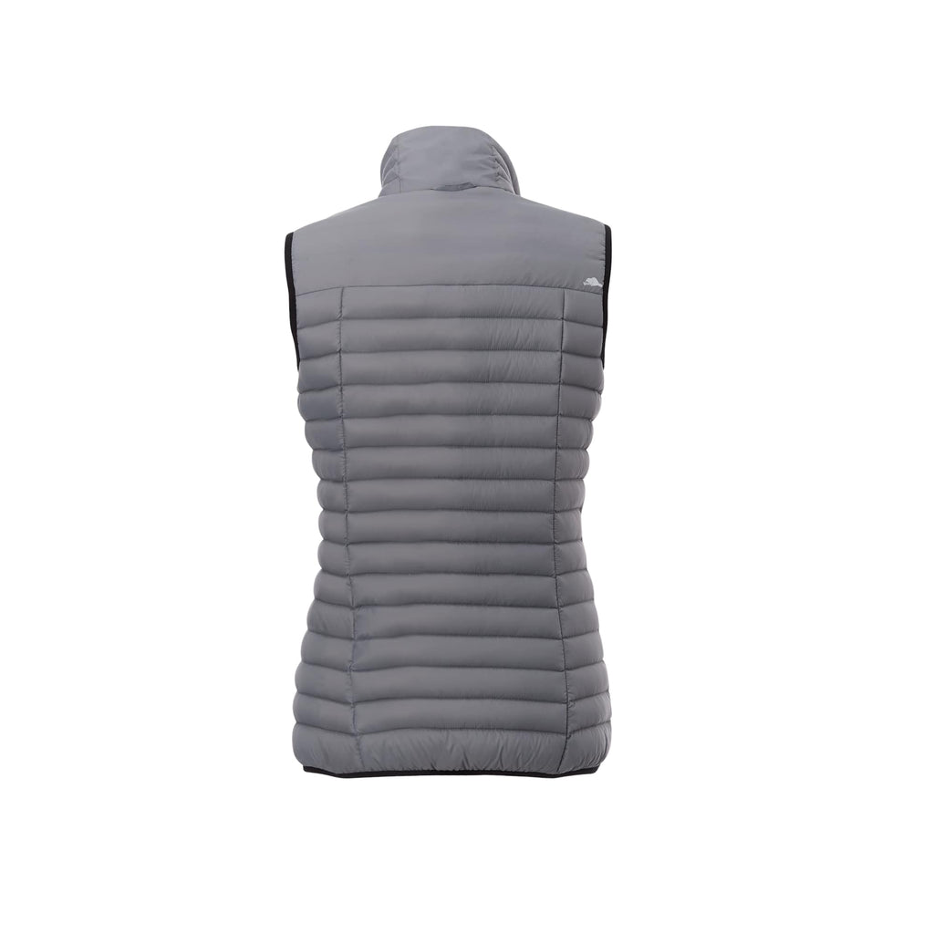 Roots73 Eaglecove Packable Down Vest for Women Embroidery - Quarry - Back Flat
