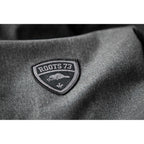 Roots73 Elkpoint Softshell Jacket with Detachable Hood for Men Debossing - Dark Charcoal Mix - Flat