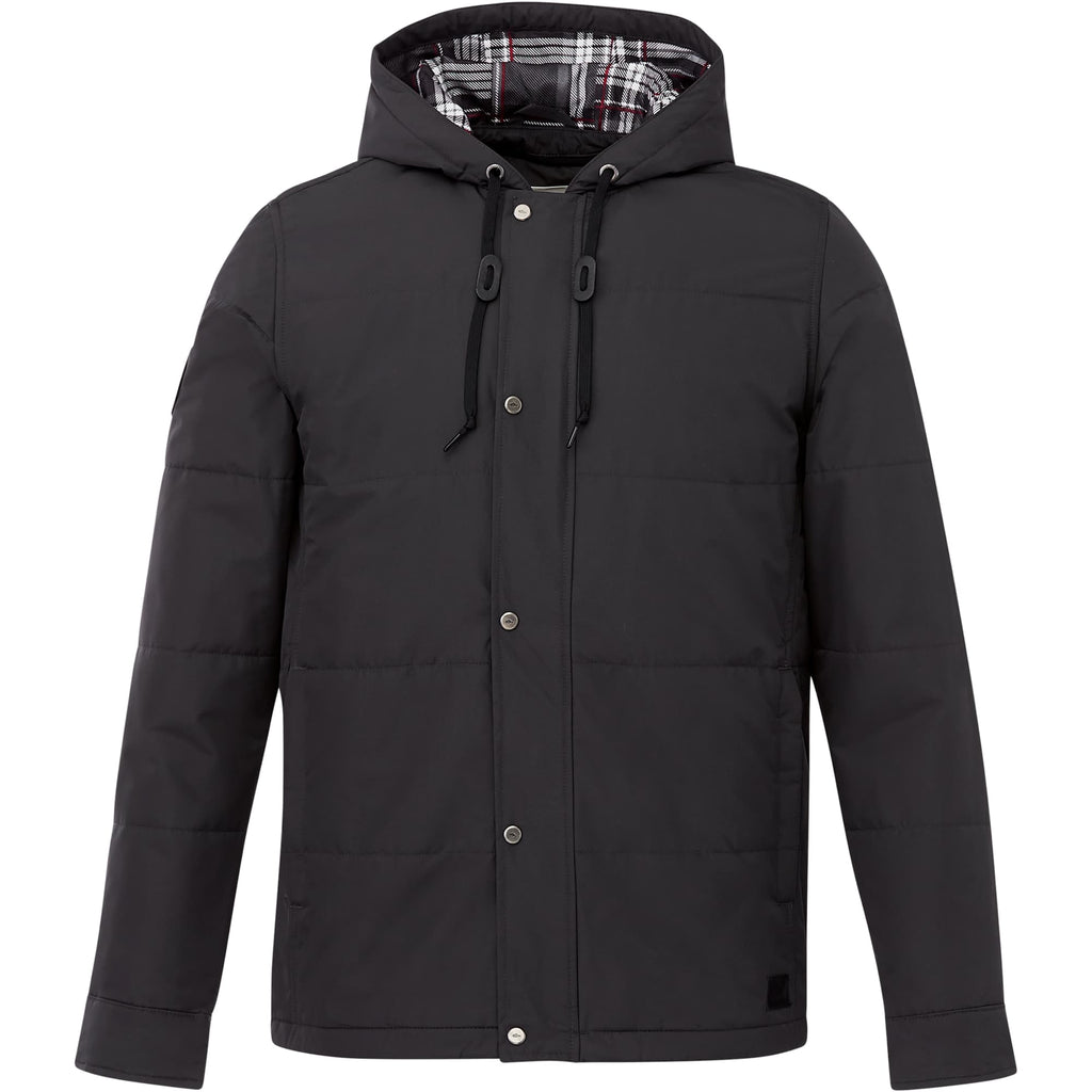 Roots73 Gravenhurst Insulated Hooded Jacket for Men Embroidery - Grey Smoke - Front