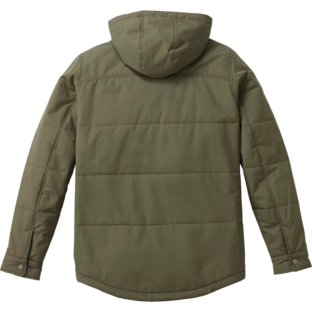 Roots73 Gravenhurst Insulated Hooded Jacket for Men Embroidery - Loden - Back Flat
